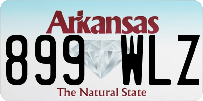 AR license plate 899WLZ