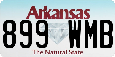 AR license plate 899WMB