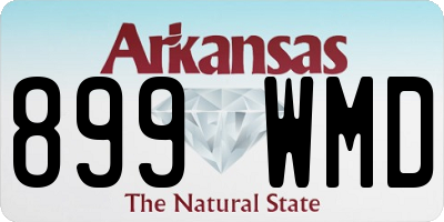 AR license plate 899WMD