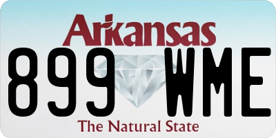 AR license plate 899WME