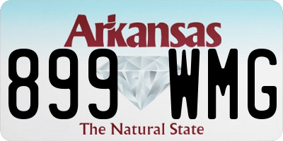 AR license plate 899WMG