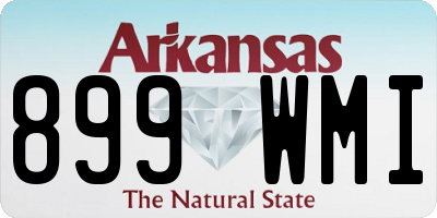 AR license plate 899WMI