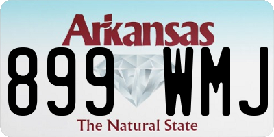 AR license plate 899WMJ