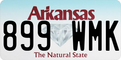 AR license plate 899WMK