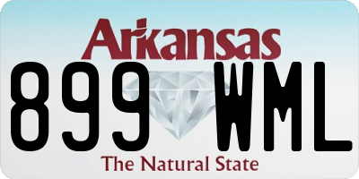 AR license plate 899WML
