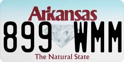 AR license plate 899WMM