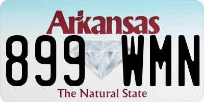 AR license plate 899WMN