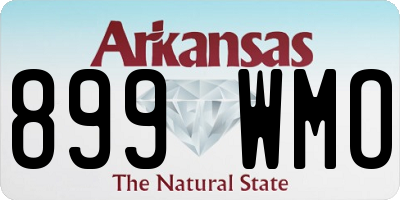 AR license plate 899WMO