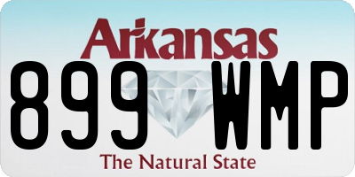 AR license plate 899WMP