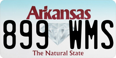 AR license plate 899WMS