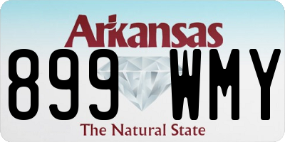 AR license plate 899WMY