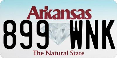 AR license plate 899WNK