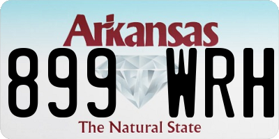 AR license plate 899WRH
