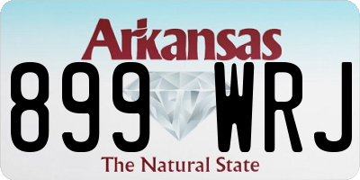 AR license plate 899WRJ