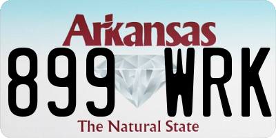 AR license plate 899WRK