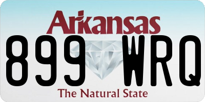 AR license plate 899WRQ