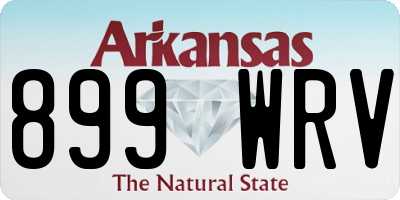 AR license plate 899WRV