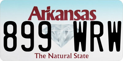 AR license plate 899WRW