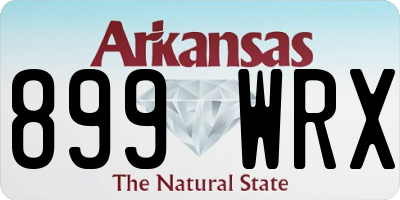 AR license plate 899WRX
