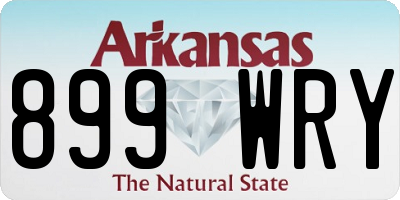 AR license plate 899WRY