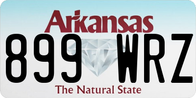 AR license plate 899WRZ