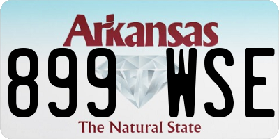 AR license plate 899WSE