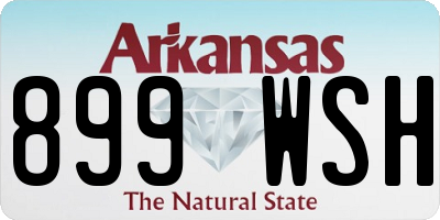 AR license plate 899WSH