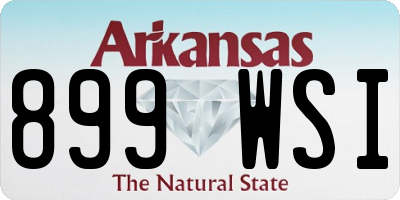 AR license plate 899WSI