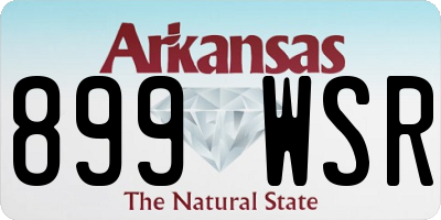 AR license plate 899WSR