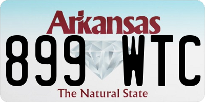 AR license plate 899WTC