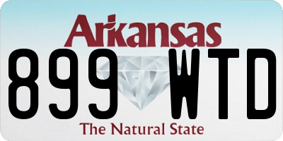 AR license plate 899WTD