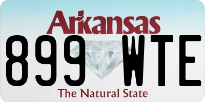 AR license plate 899WTE