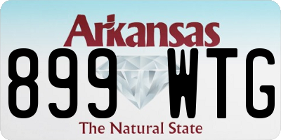 AR license plate 899WTG