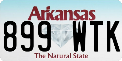 AR license plate 899WTK