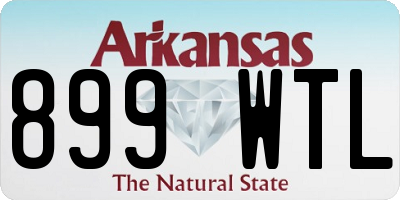 AR license plate 899WTL