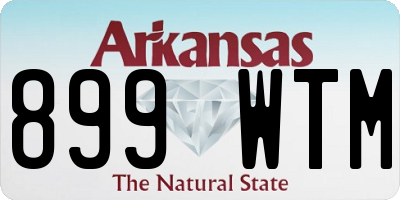 AR license plate 899WTM