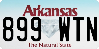 AR license plate 899WTN