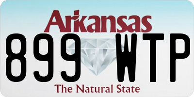 AR license plate 899WTP