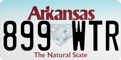 AR license plate 899WTR