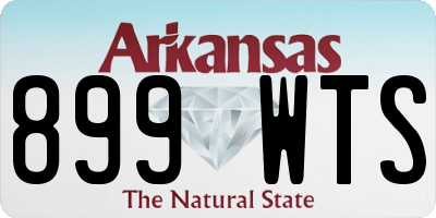 AR license plate 899WTS
