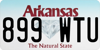 AR license plate 899WTU