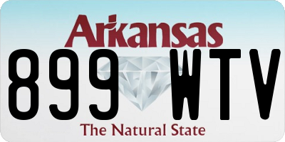 AR license plate 899WTV