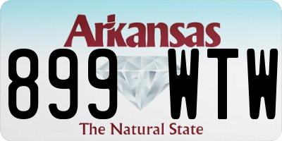 AR license plate 899WTW