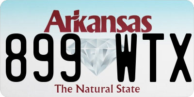 AR license plate 899WTX