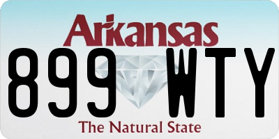 AR license plate 899WTY