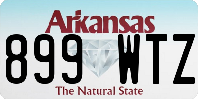 AR license plate 899WTZ