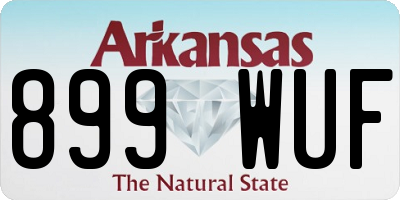 AR license plate 899WUF