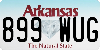 AR license plate 899WUG