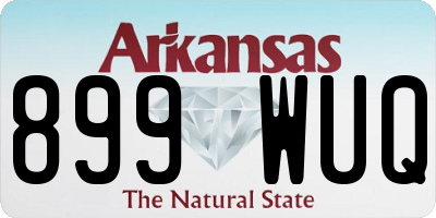 AR license plate 899WUQ