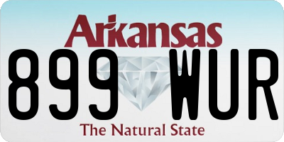 AR license plate 899WUR